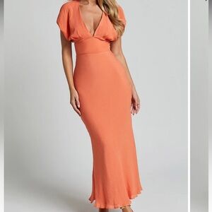 Showpo Orange Maxi Dress